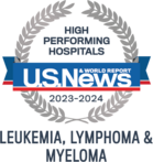 U.S. News Leukemia, Lymphoma, and Myeloma badge - 2023-2024