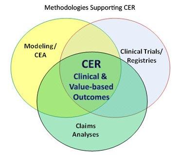 Chart depicting methodologies supporting CER