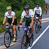 Four bicyclists riding on the road during The Prouty Ultimate