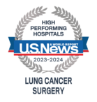 U.S. Lung Cancer Surgery badge - 2023-2024