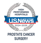 U.S. News Prostate Cancer Surgery badge - 2024-2025