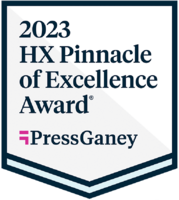 Press Ganey 2023 HX Pinnacle of Excellence Award®