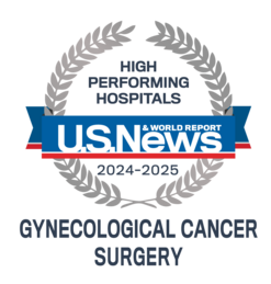 U.S. News Gynecological Cancer Surgery badge - 2024-2025