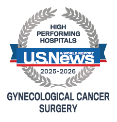 U.S. News Gynecological Cancer Surgery badge - 2025-2026