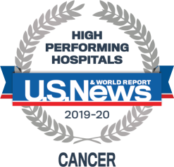 U. S. News & World Report 2019-20 High Performing Hospitals - Cancer badge