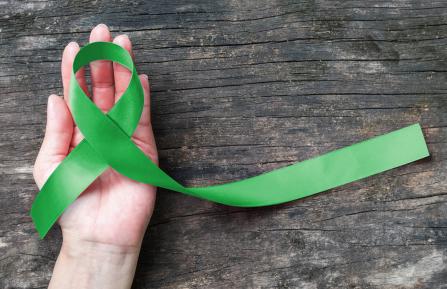 Green awareness ribbon