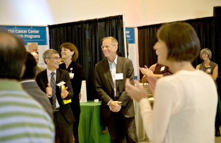 Steven Leach, MD is welcomed by his new colleagues.