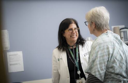 Breast cancer clinical trial oncologist Linda Vahdat, MD